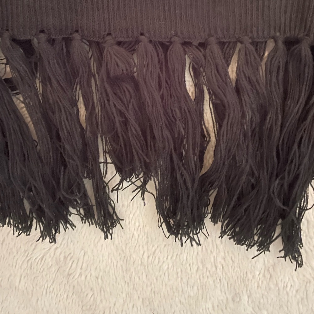 Black‎ fringed cardigan - Picture 4 of 7